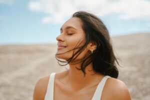 healthy glowing skin woman